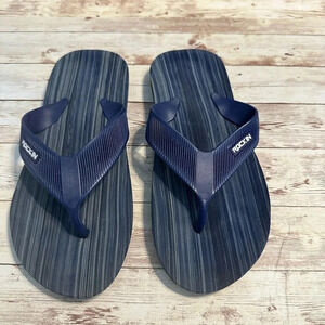 ROCKIN Flip Flops Size 41 Blue Rubber Women’s Size 9.5 Men’s Size 8